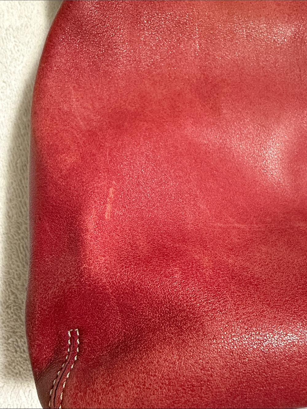 Vintage Coach Red Slim Duffle 9188. - Picture 8 of 10